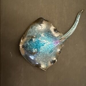 Stingray Sculpture‎ Figurine Resin Ocean Sealife Nautical